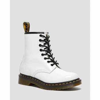 Dr Martens Női 1460 Patent Bőr Lace Up Bakancs Fehér